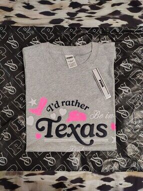 PINK Victoria's Secret Oversized Cotton Campus Tee